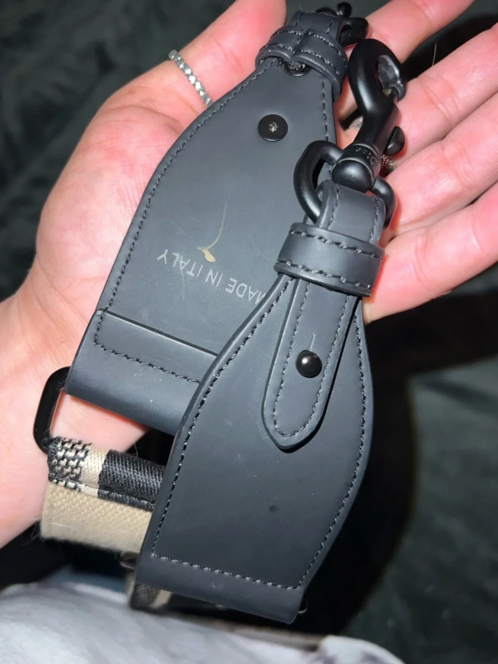 Dior Beige and Black Christian Dior Wide Detachable Strap - Picture 8 of 9